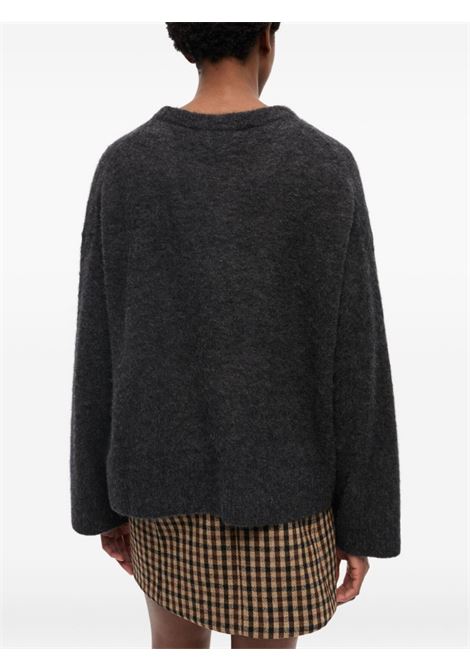 maglione banana graphic sweater donna grigio GANNI | K2516252