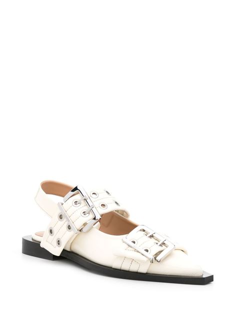 ballerine feminine buckle donna avorio GANNI | S2842135