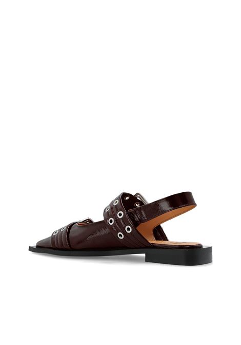 ballerine feminine buckle donna borgogna GANNI | S3086436