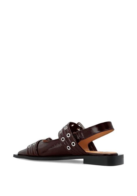 ballerine feminine buckle donna borgogna GANNI | S3086436