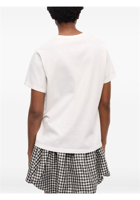 basic jersey animal print relaxed t-shirt GANNI | T4237151