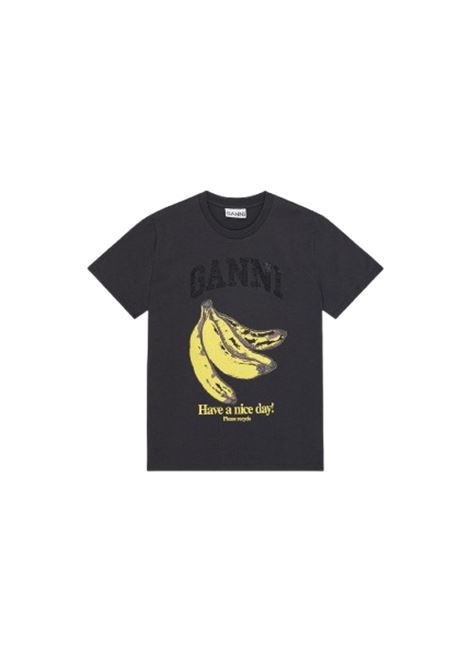 t-shirt banana gaphic donna bianca GANNI | T4238252