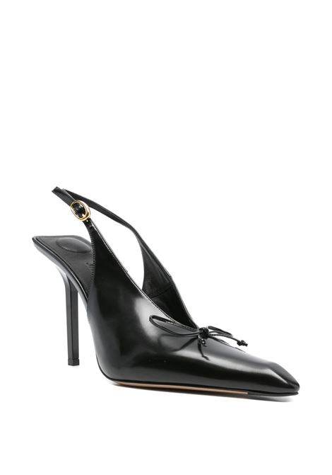 sandali con tacco le slingback cubisto donna neri JACQUEMUS | FOW00137AC18A03990