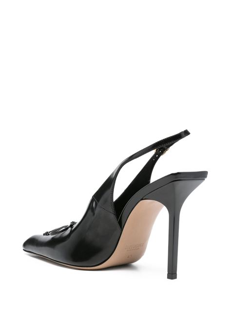 sandali con tacco le slingback cubisto donna neri JACQUEMUS | FOW00137AC18A03990