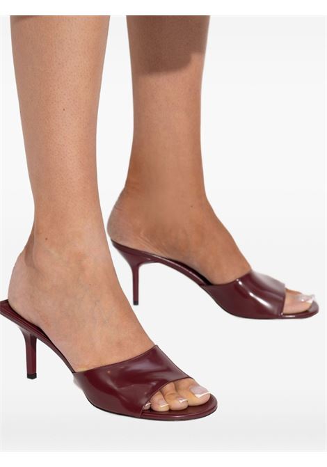 scarpe con tacco les mules cubisto donna borgogna JACQUEMUS | FOW00167AC18A03490