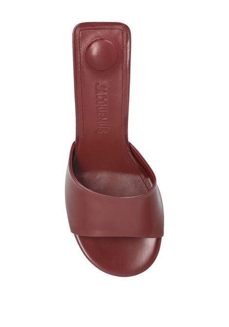 scarpe con tacco les mules cubisto donna borgogna JACQUEMUS | FOW00167AC18A03490