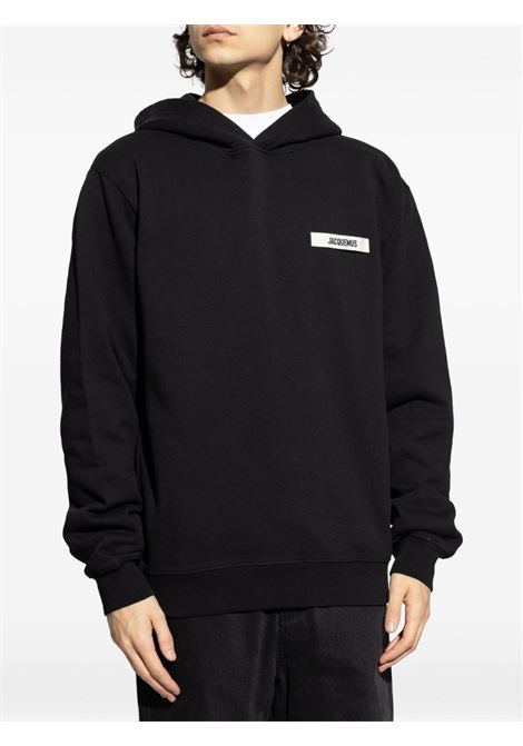 felpa le hoodie gros grain uomo nera JACQUEMUS | HOM00247AJ00126990