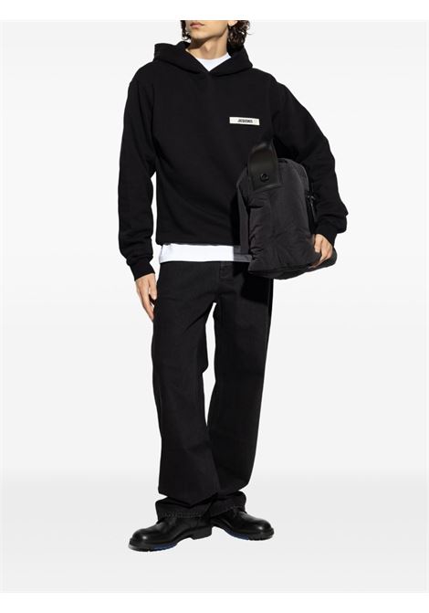 felpa le hoodie gros grain uomo nera JACQUEMUS | HOM00247AJ00126990
