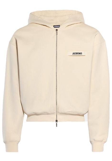 felpa le hoodie gros grain uomo beige JACQUEMUS | HOM00257AJ00126150