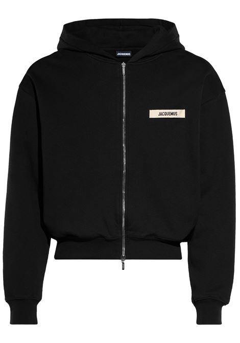 felpa le hoodie gros grain uomo nero JACQUEMUS | HOM00257AJ00126990