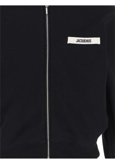 felpa le hoodie gros grain uomo nero JACQUEMUS | HOM00257AJ00126990