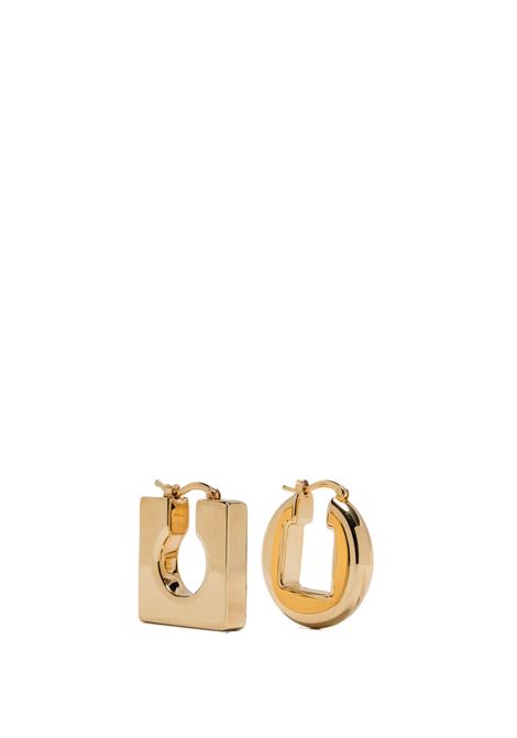 les boucles rond carré woman plated gold JACQUEMUS | JWW00567AOT4005270