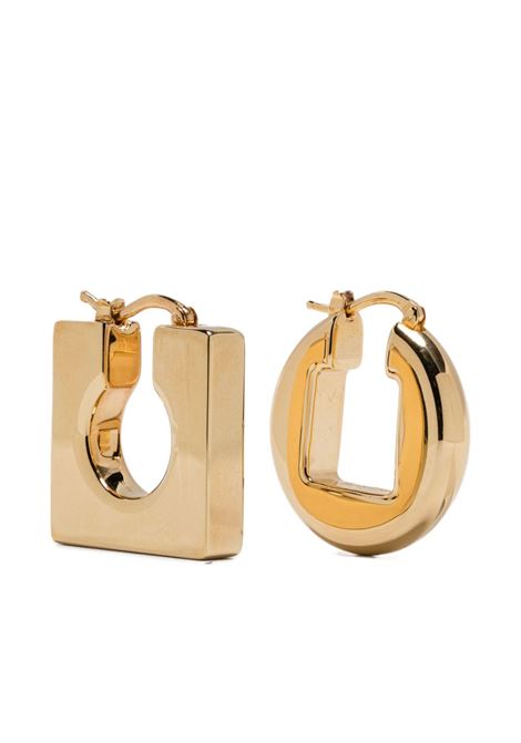 les boucles rond carré woman plated gold JACQUEMUS | JWW00567AOT4005270