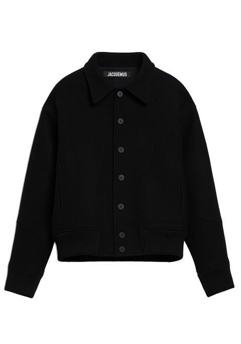 giacca le bomber feltro uomo nero JACQUEMUS | OUM00107BW00429990
