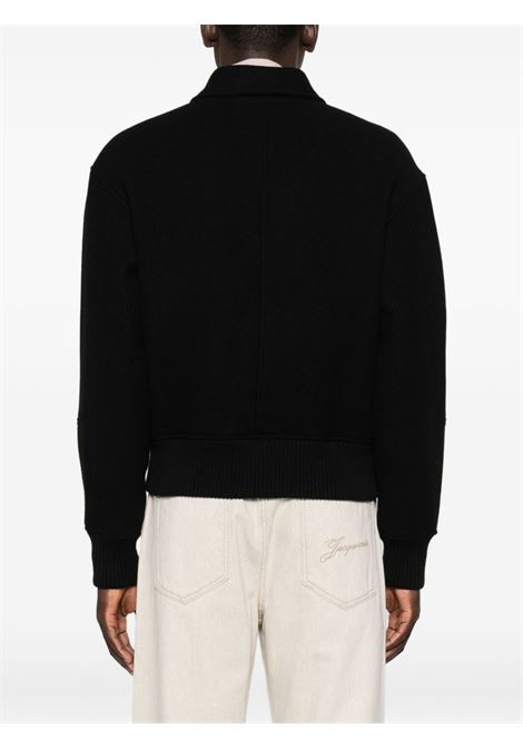 giacca le bomber feltro uomo nero JACQUEMUS | OUM00107BW00429990