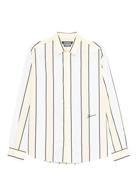camicia simon uomo bianca e chiara JACQUEMUS | SHM00001DW004842BM
