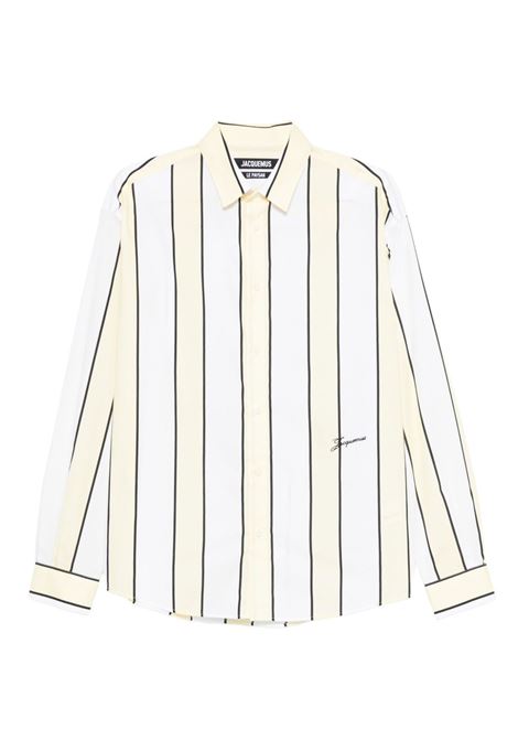 camicia simon uomo bianca e chiara JACQUEMUS | SHM00001DW004842BM