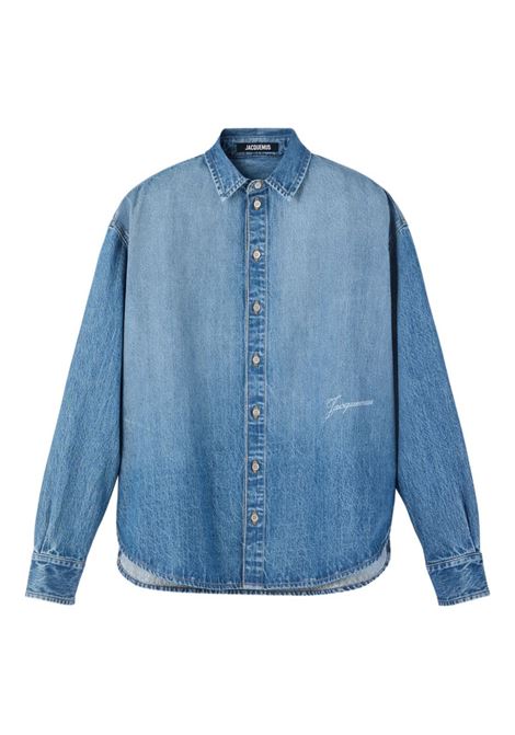 camicia de-nimes simon uomo blu JACQUEMUS | SHM00545AD0001733C