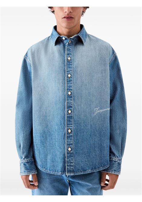 camicia de-nimes simon uomo blu JACQUEMUS | SHM00545AD0001733C