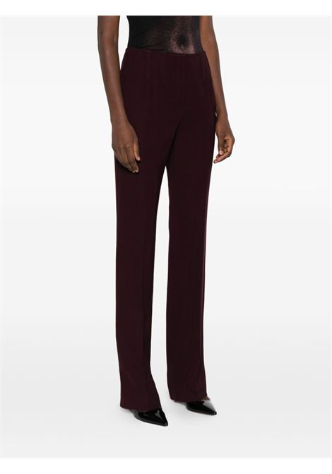 pantaloni straight boned donna borgogna MUGLER | 25F1PA05181963402