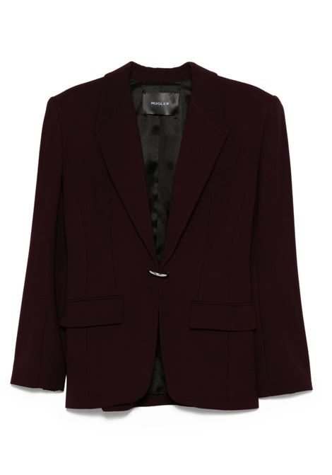 giacca pierced tailored donna borgogna MUGLER | 25F1VE04181963402