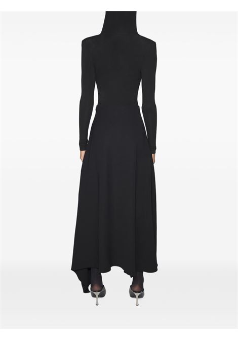 body hooded v neck donna nero MUGLER | 25F3BO028560261999