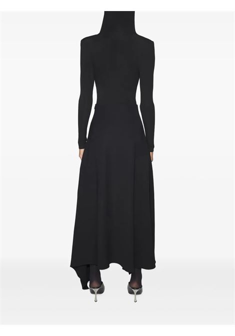 body hooded v neck donna nero MUGLER | 25F3BO028560261999