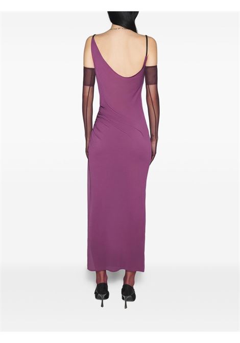 abito lungo asymmetric donna rosa MUGLER | 25F3RO169860113527