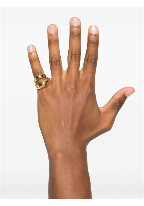 anello double blow up unisex argento PANCONESI | F25-FG003-SGOLD