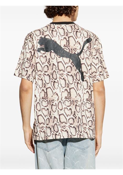 t-shirt snakeskin uomo avorio PUMA | 63523936