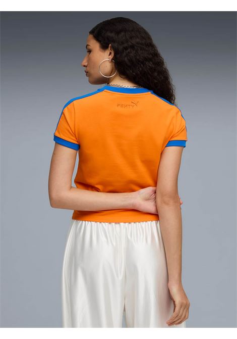 t-shirt t7 slim donna arancione PUMA | 63618445