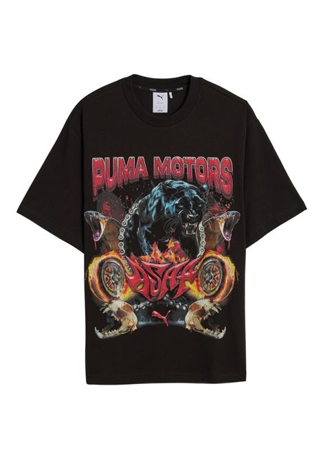 t-shirt motors uomo nera PUMA | 63618801