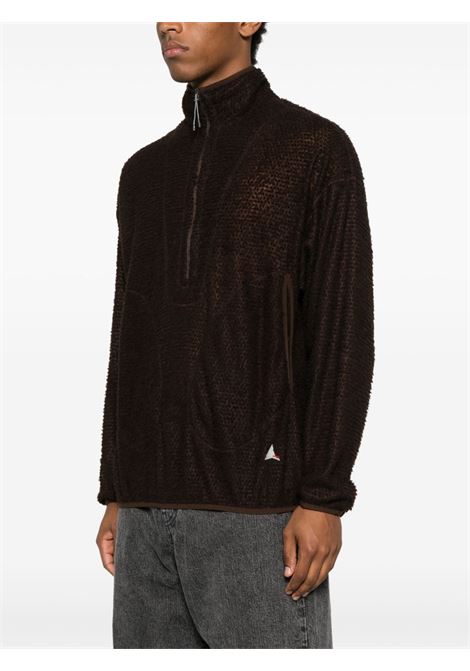 maglione ocular polartec alpha half zip uomo marrone ROA | RBMW0370FA262BRW0001