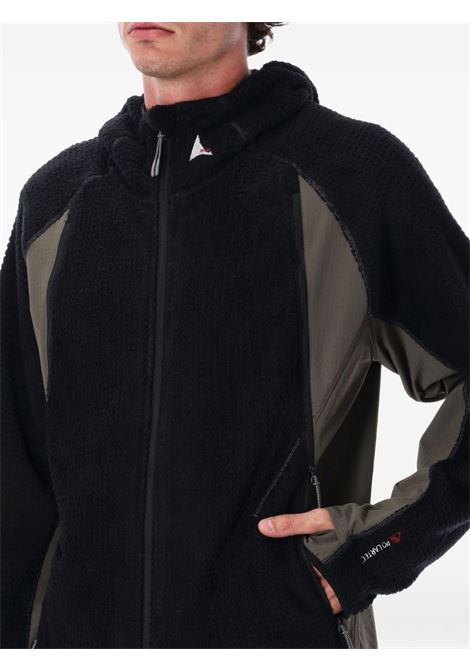 giacca kai polartec high loft uomo nera e verde oliva ROA | RBMW0499FA333BLK0043