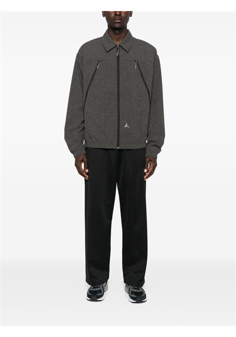 camicisa lamon reinforced technical zip up uomo nera ROA | RBMW0517FA344BLK0001