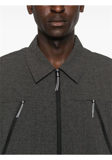 camicisa lamon reinforced technical zip up uomo nera ROA | RBMW0517FA344BLK0001