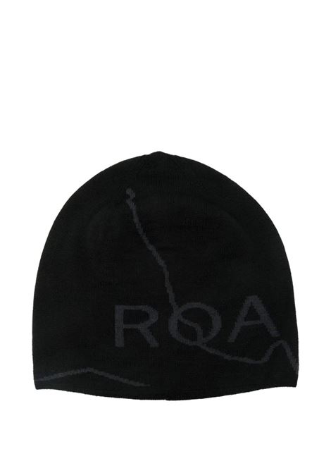 cappello beanie logo wool uomo nero ROA | RBUW288YA12BLK0001