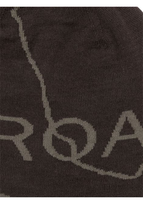 cappello beanie logo wool uomo marrone ROA | RBUW288YA12BRW0001