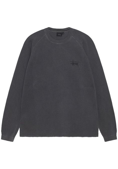 maglia raglan thermal basic uomo nera STÜSSY | 11403560034