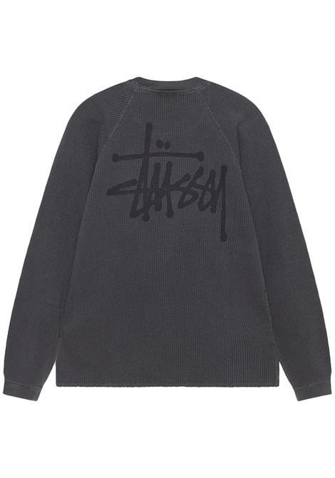 maglia raglan thermal basic uomo nera STÜSSY | 11403560034