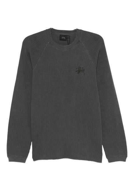 maglia raglan thermal basic uomo nera STÜSSY | 11403560034