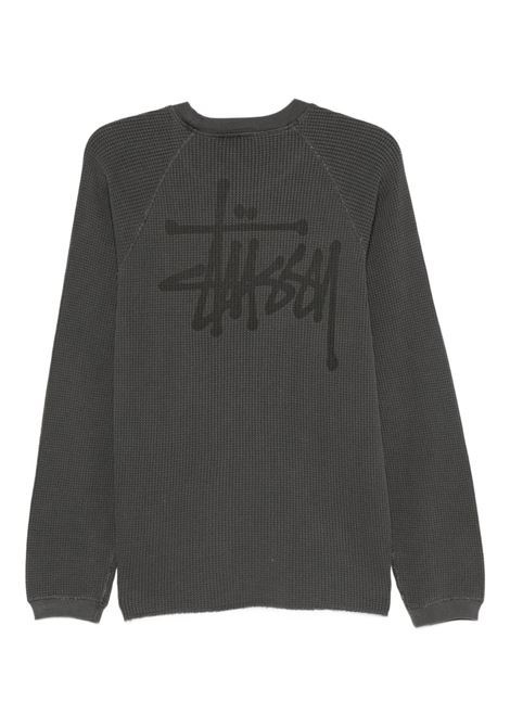 maglia raglan thermal basic uomo nera STÜSSY | 11403560034