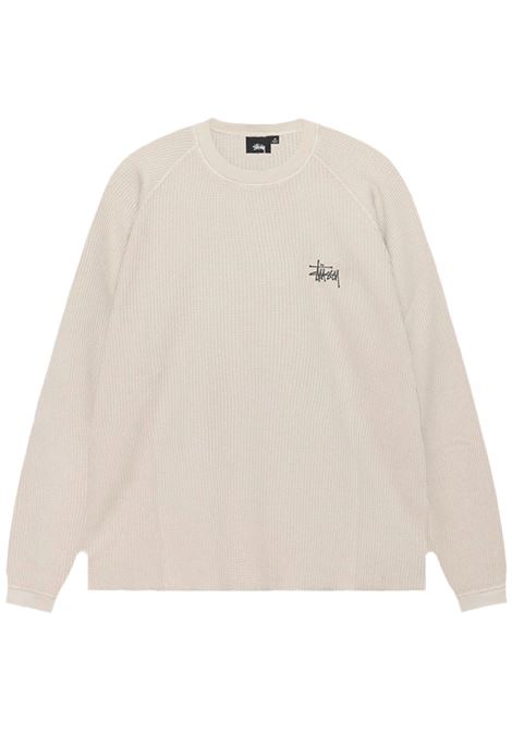 maglia raglan thermal basic uomo bone STÜSSY | 11403561207