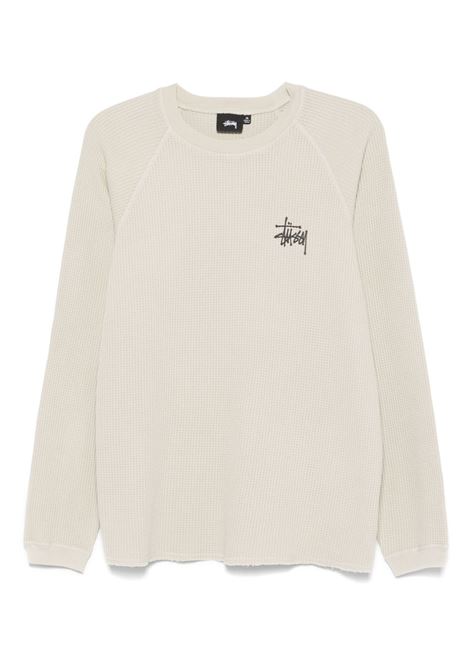 maglia raglan thermal basic uomo bone STÜSSY | 11403561207