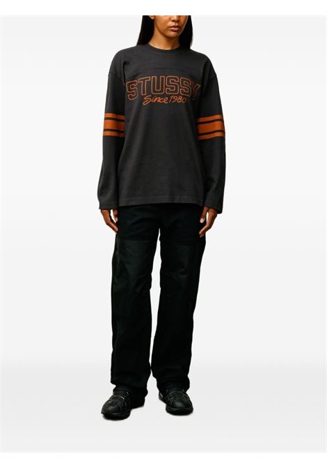 maglia football crew uomo nera STÜSSY | 11403730001