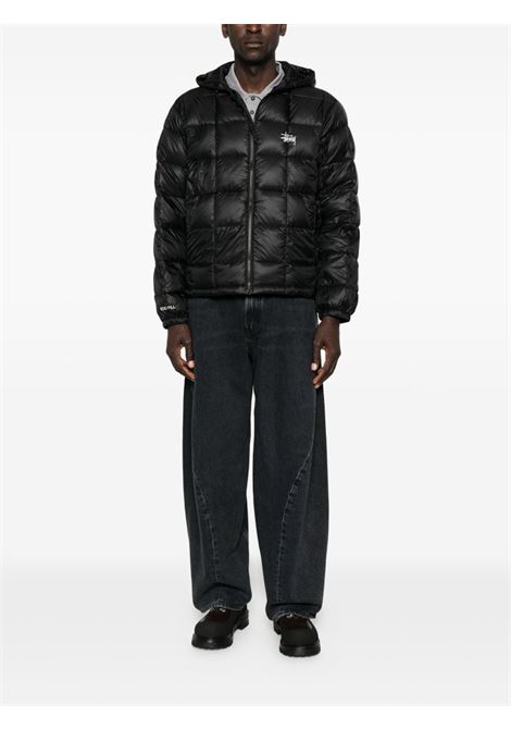giacca midweight hooded puffer uomo nera STÜSSY | 1158560001
