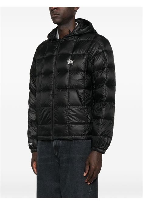 giacca midweight hooded puffer uomo nera STÜSSY | 1158560001