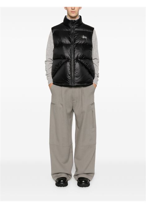gilet imbottito micro ripstop uomo nero STÜSSY | 1158950001