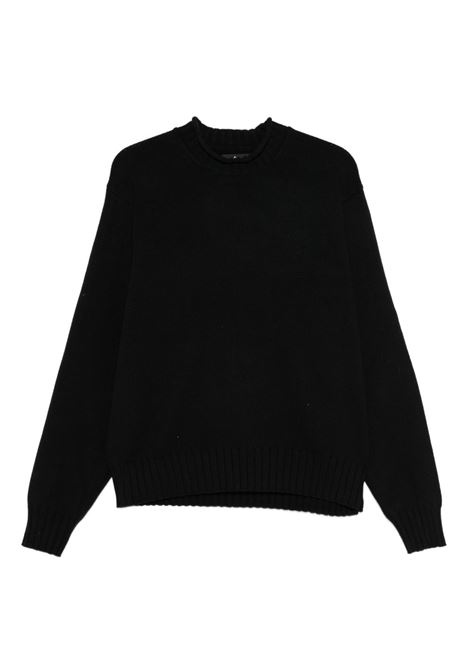 maglione tonal mock neck uomo nero STÜSSY | 1172760001