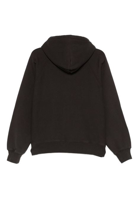 felpa relaxed zip hood uomo nera STÜSSY | 1185710034
